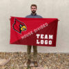 Cardinals vs Custom Team House Divided Flag, Personalized Split Flag