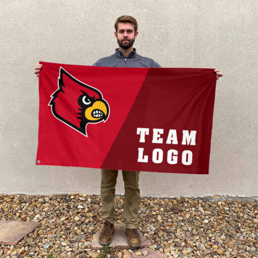 Cardinals vs Custom Team House Divided Flag, Personalized Team Flag