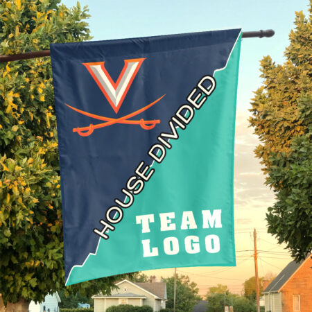 Cavaliers vs Custom Team House Divided Flag, College Custom Flag
