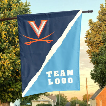 Cavaliers vs Custom Team House Divided Flag, Custom College Flag