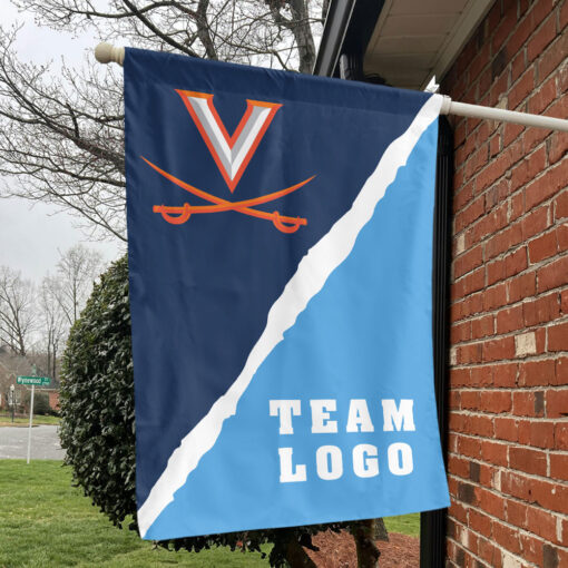 Cavaliers vs Custom Team House Divided Flag, Custom College Flag