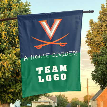 Cavaliers vs Custom Team House Divided Flag, Custom House Flag