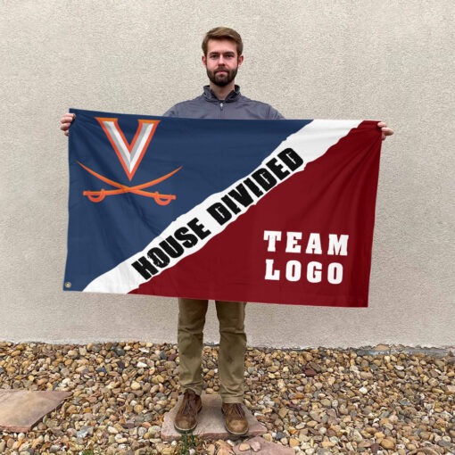 Cavaliers vs Custom Team House Divided Flag, Custom Rivalry Flag Cavaliers vs Custom Team House Divided Flag, Custom Rivalry Flag