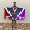 Cavaliers vs Custom Team House Divided Flag, Custom Spirit Flag