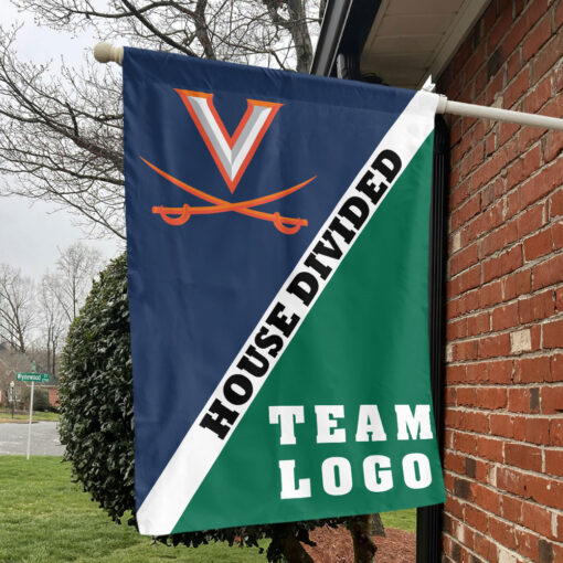 Cavaliers vs Custom Team House Divided Flag, Custom Split Flag