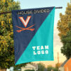 Cavaliers vs Custom Team House Divided Flag, Custom Team Flag