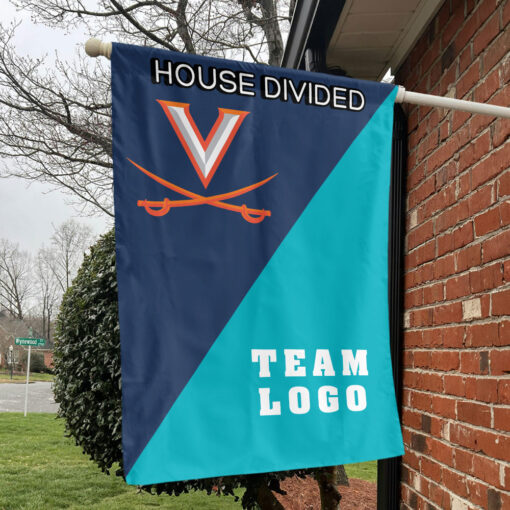 Cavaliers vs Custom Team House Divided Flag, Custom Team Flag