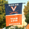 Cavaliers vs Custom Team House Divided Flag, NCAA College Flag