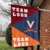 Cavaliers vs Custom Team House Divided Flag, NCAA Spirit Flag