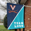 Cavaliers vs Custom Team House Divided Flag, NCAA Split Flag