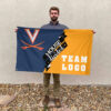 Cavaliers vs Custom Team House Divided Flag, NCAA Team Flag