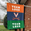 Cavaliers vs Custom Team House Divided Flag, NCAA Two Team Flag