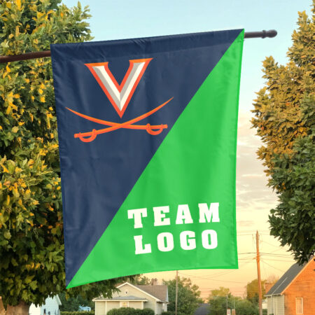 Cavaliers vs Custom Team House Divided Flag, Personalized College Flag
