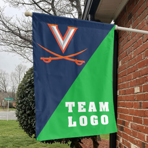 Cavaliers vs Custom Team House Divided Flag, Personalized College Flag