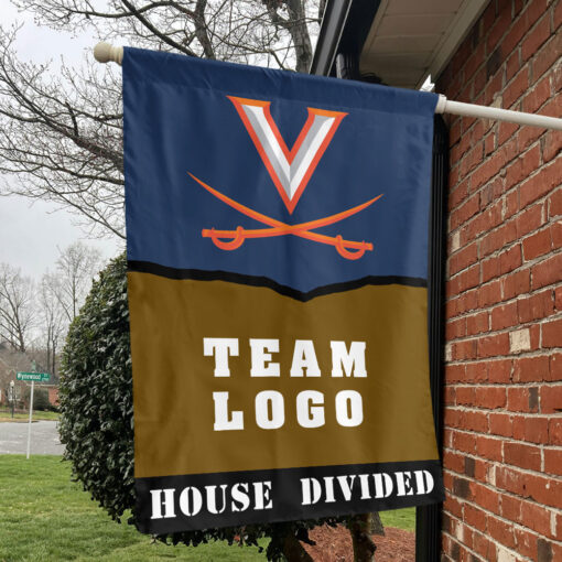 Cavaliers vs Custom Team House Divided Flag, Personalized House Flag