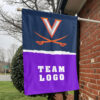 Cavaliers vs Custom Team House Divided Flag, Personalized NCAA Flag