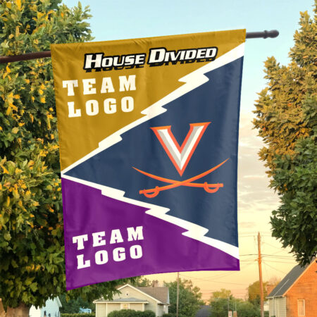 Cavaliers vs Custom Team House Divided Flag, Personalized Spirit Flag