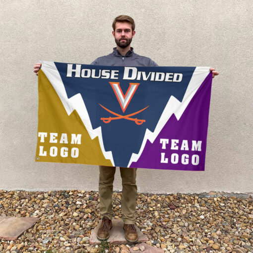 Cavaliers vs Custom Team House Divided Flag, Personalized Spirit Flag Cavaliers vs Custom Team House Divided Flag, Personalized Spirit Flag