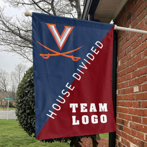 Cavaliers vs Custom Team House Divided Flag, Personalized Split Flag