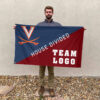 Cavaliers vs Custom Team House Divided Flag, Personalized Split Flag