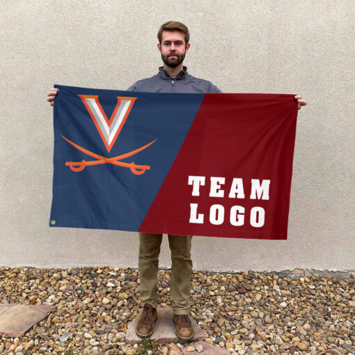 Cavaliers vs Custom Team House Divided Flag, Personalized Team Flag