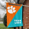 Clemson Tigers vs Custom Team House Divided Flag, Custom Team Flag 1 Clemson Tigers vs Custom Team House Divided Flag, Custom Team Flag