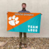 Clemson Tigers vs Custom Team House Divided Flag, Custom Team Flag 2 Clemson Tigers vs Custom Team House Divided Flag, Custom Team Flag