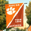 Clemson Tigers vs Custom Team House Divided Flag, NCAA Rivalry Flag