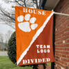 Clemson Tigers vs Custom Team House Divided Flag, NCAA Rivalry Flag 1 Clemson Tigers vs Custom Team House Divided Flag, NCAA Rivalry Flag