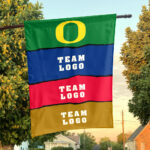 Ducks vs Custom Team House Divided Flag, Custom College Flag