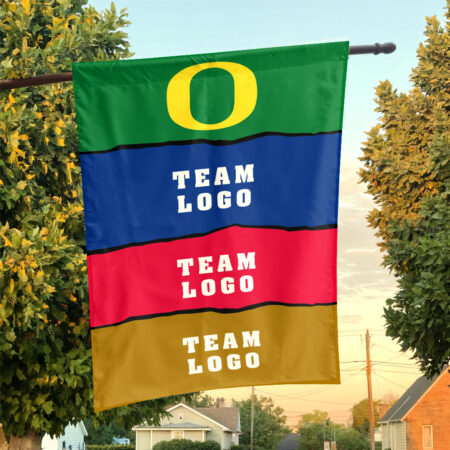 Ducks vs Custom Team House Divided Flag, Custom College Flag