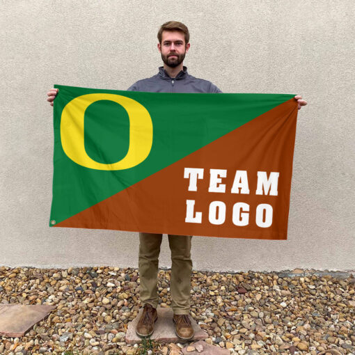 Ducks vs Custom Team House Divided Flag, Custom Game Day Flag Ducks vs Custom Team House Divided Flag, Custom Game Day Flag