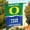 Ducks vs Custom Team House Divided Flag, Custom House Flag
