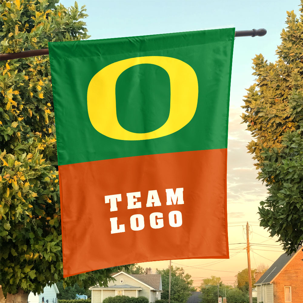 Ducks vs Custom Team House Divided Flag, Custom NCAA Split Team Flag Ducks vs Custom Team House Divided Flag, Custom NCAA Split Team Flag