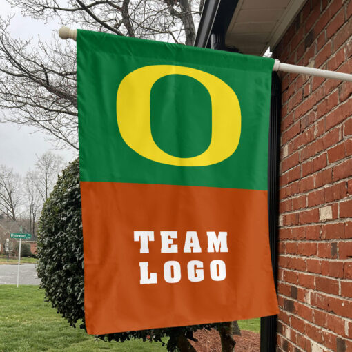 Ducks vs Custom Team House Divided Flag, Custom NCAA Split Team Flag Ducks vs Custom Team House Divided Flag, Custom NCAA Split Team Flag