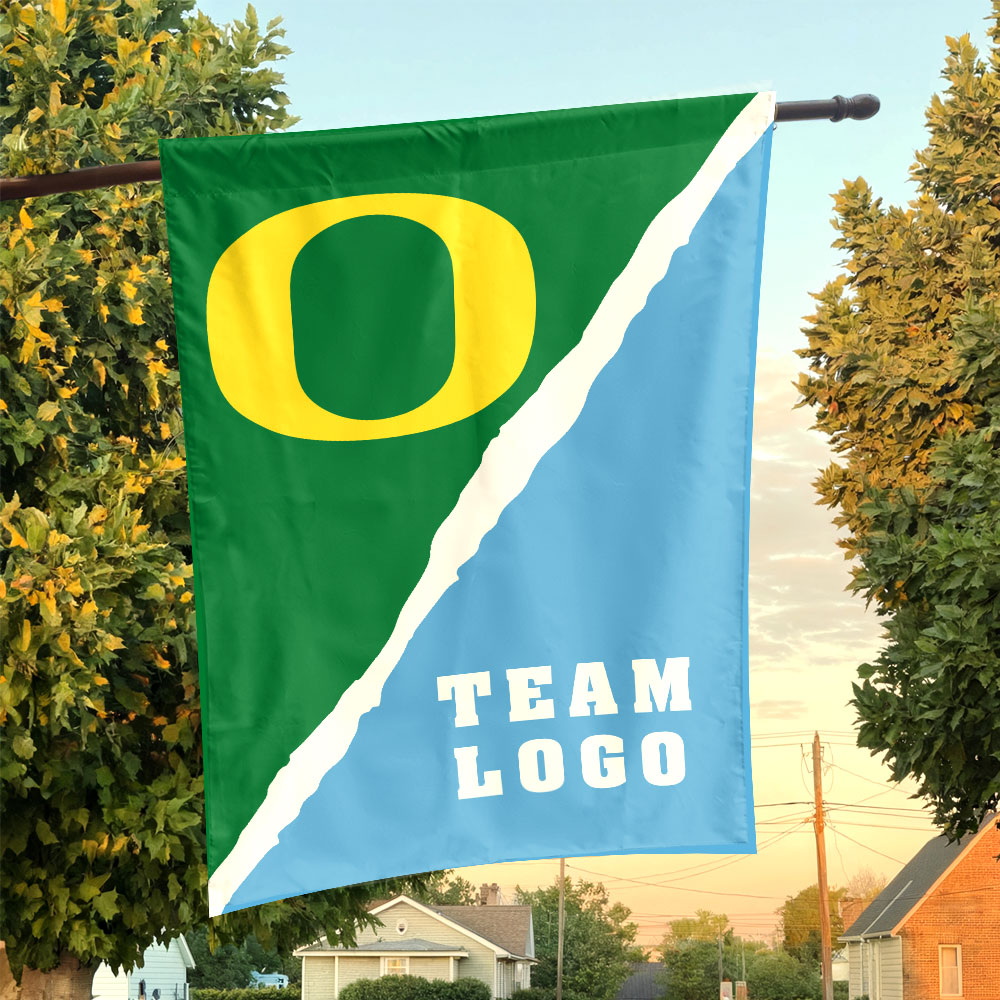 Ducks vs Custom Team House Divided Flag, Custom Rival Flag Ducks vs Custom Team House Divided Flag, Custom Rival Flag