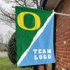Ducks vs Custom Team House Divided Flag, Custom Rival Flag 1 Ducks vs Custom Team House Divided Flag, Custom Rival Flag