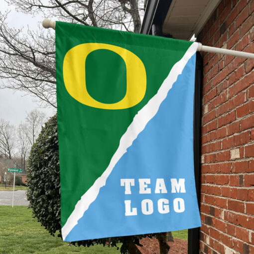 Ducks vs Custom Team House Divided Flag, Custom Rival Flag Ducks vs Custom Team House Divided Flag, Custom Rival Flag
