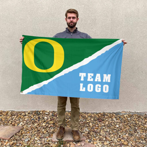 Ducks vs Custom Team House Divided Flag, Custom Rival Flag Ducks vs Custom Team House Divided Flag, Custom Rival Flag