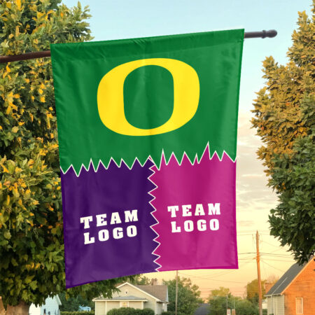 Ducks vs Custom Team House Divided Flag, Custom Rivalry Flag