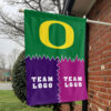 Ducks vs Custom Team House Divided Flag, Custom Rivalry Flag