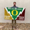 Ducks vs Custom Team House Divided Flag, Custom Team Flag 2 Ducks vs Custom Team House Divided Flag, Custom Team Flag