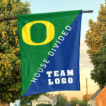 Ducks vs Custom Team House Divided Flag, Custom Two Team Flag