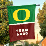 Ducks vs Custom Team House Divided Flag, NCAA College Rivalry Flag