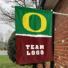 Ducks vs Custom Team House Divided Flag, NCAA College Rivalry Flag 1 Ducks vs Custom Team House Divided Flag, NCAA College Rivalry Flag