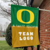 Ducks vs Custom Team House Divided Flag, NCAA House Flag 1 Ducks vs Custom Team House Divided Flag, NCAA House Flag