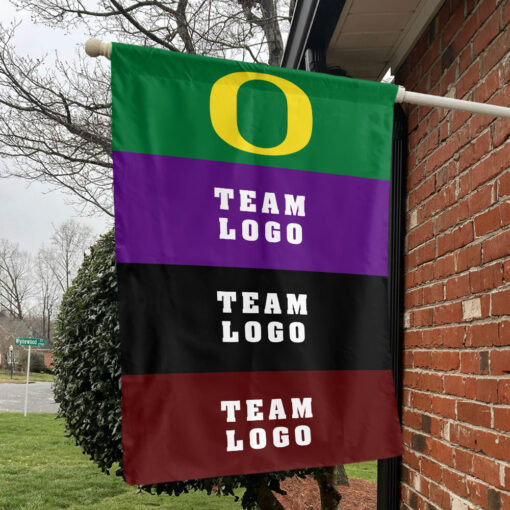 Ducks vs Custom Team House Divided Flag, NCAA Rivalry Flag Ducks vs Custom Team House Divided Flag, NCAA Rivalry Flag