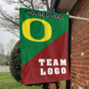 Ducks vs Custom Team House Divided Flag, NCAA Spirit Flag 1 Ducks vs Custom Team House Divided Flag, NCAA Spirit Flag
