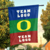 Ducks vs Custom Team House Divided Flag, NCAA Team Flag