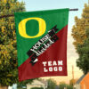 Ducks vs Custom Team House Divided Flag, NCAA Two Team Flag
